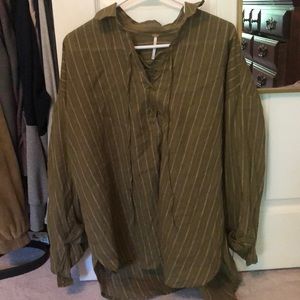 Free People Relaxed Collared Shirt